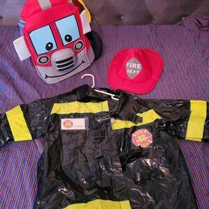 3 piece Fireman Costume Bundle